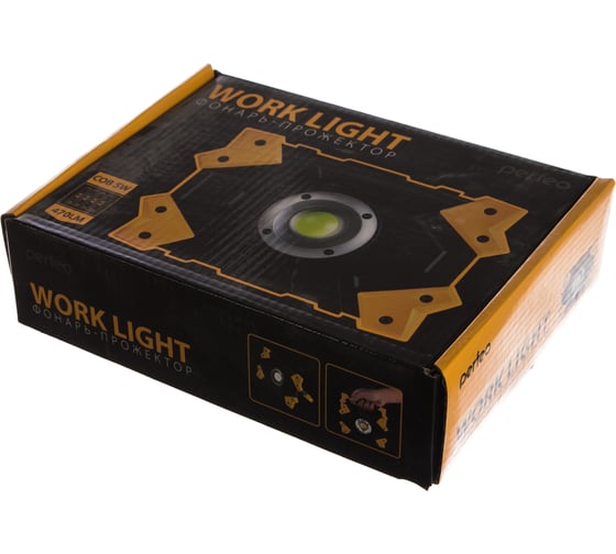 Фонарь-прожектор PERFEO Work Light, COB-5W, 470LM, красный 30 011 886