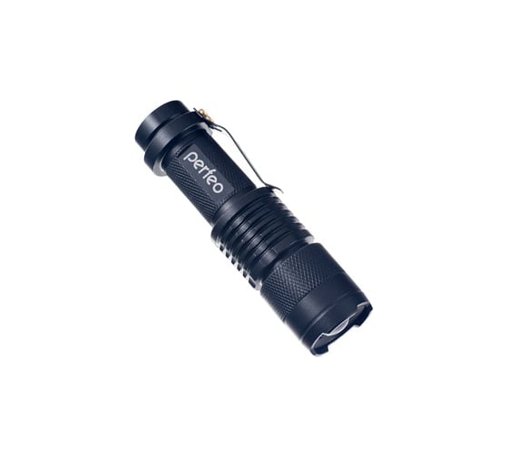Светодиодный фонарь PERFEO LT-031-A Black 200LM аккумулятор 14500+1AA Zoom 3 режима 30 007 318