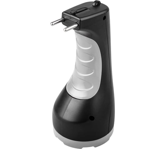 Аккумуляторный фонарь ФАZА ручной AccuF2-L3W-bk 3Вт SMD 125лм IP20 2 режима: яркий/эконом аккум. 0.9А.ч выдвижная вилка индикатор зарядки ремешок черн. 2857132