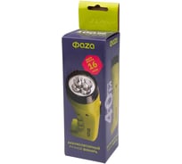 Аккумуляторный фонарь ФАZА ручной AccuF2-L04-gn 4LED 2 режима: 100проц./25проц. аккум. 0.4А.ч выдвижная вилка индикатор зарядки зел. 2857859