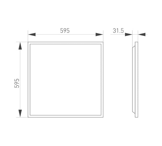 Светильник Arlight DL-TITAN-S600x600-40W White6000 1шт 038423