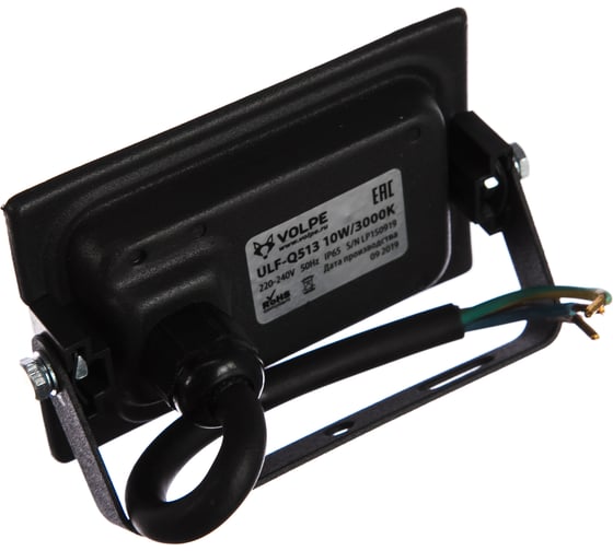 Светодиодный прожектор Volpe ULF-Q513 10W/3000K IP65 220-240В BLACK UL-00005801