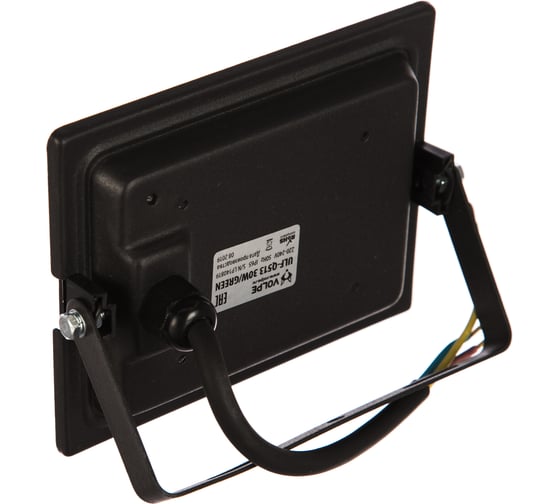Светодиодный прожектор Volpe ULF-Q513 30W/GREEN IP65 220-240В BLACK UL-00005815