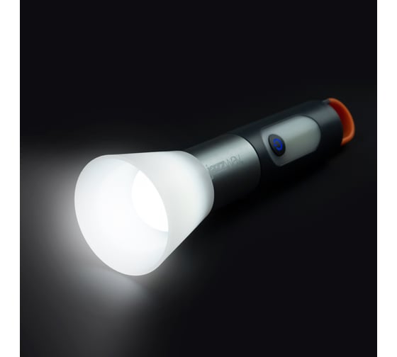 Фонарь Jazzway светодиодный ручной аккумуляторный Accu1-L5W/L3W-bk 5Вт+3Вт Li-ion 18650 1200мА.ч IP43 5048812