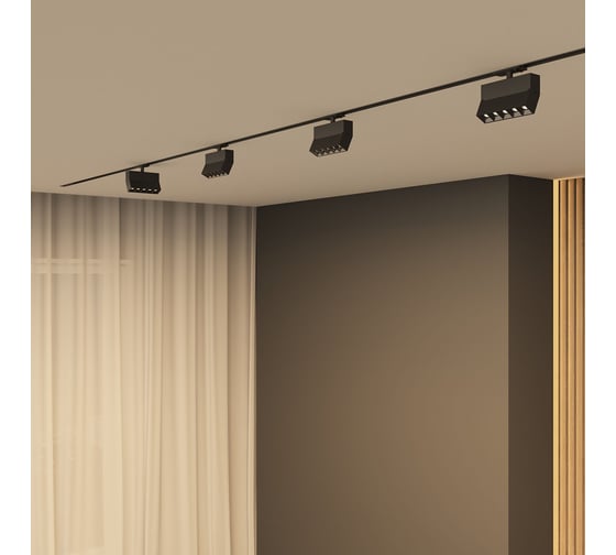 Трековый светильник DENKIRS Edder DK6436-BK