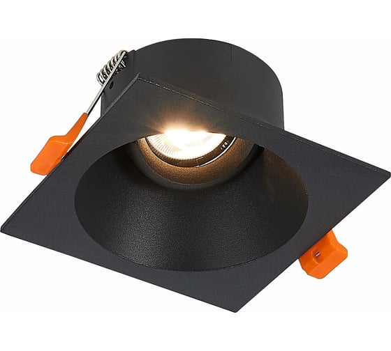 Встраиваемый светильник ALMA LIGHT черный, матовый gu10 1x50w l103xw103xh52, без лампы, ALD00131BK-SQ-GU10.1x50W 1