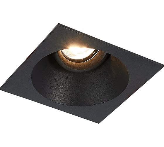 Встраиваемый светильник ALMA LIGHT черный, матовый gu10 1x50w l103xw103xh52, без лампы, ALD00131BK-SQ-GU10.1x50W