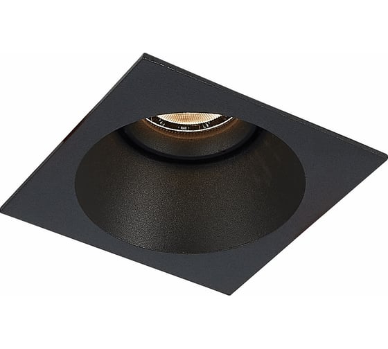Встраиваемый светильник ALMA LIGHT черный, матовый gu10 1x50w l103xw103xh52, без лампы, ALD00131BK-SQ-GU10.1x50W
