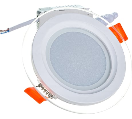 Светодиодный встраиваемый светильник Sholtz 6Вт 4200K 220В, стекло диам.97мм IP20 LOS3071