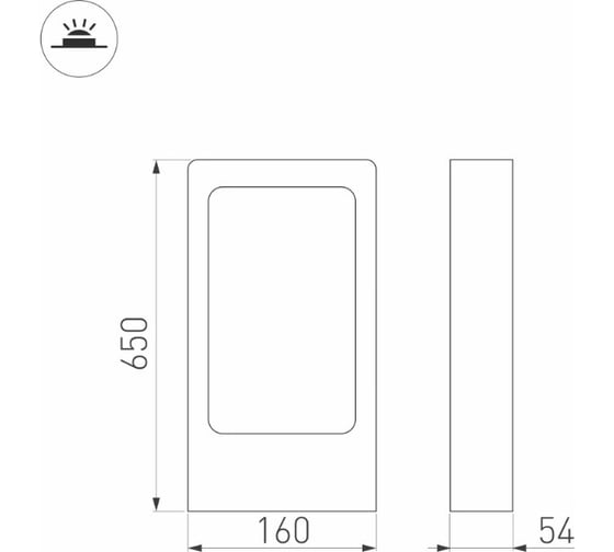 Светильник Arlight LGD-PATH-FRAME-H650-7W Warm3000 1шт 021929(1)