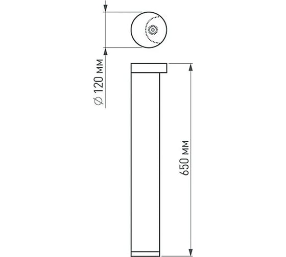 Светильник Arlight LGD-Path-Round120-H650B-12W Warm White 1шт 020337