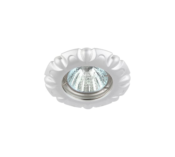 Светильник ЭРА KL66 PS литой MR16, 12V/220V, 50W, перламутровое серебро Б0021531 1