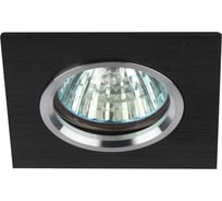 Светильник ЭРА KL57 SL/BK литой, алюминевый, MR16, 12V/220V, 50W, серебро Б0017255