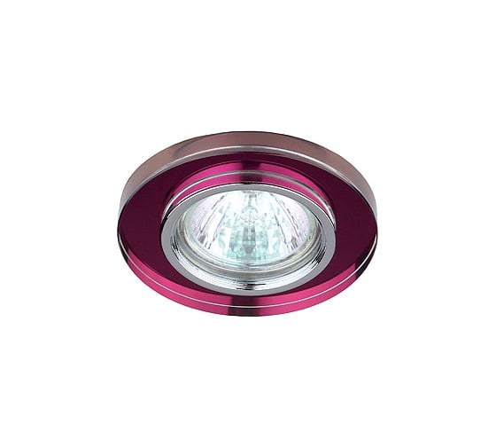 Декоративный светильник ЭРА DK7 CH/PU стекло, круглое MR16, 12V/220V, 50W, хром Б0002128 1