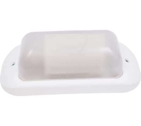 Светильник LightStandart Vesta 01 01 пылевлагозащищенный IP54, основание - полипропилен, рассеиватель - поликарбонат, патрон Е27, 60вт, белый (НБП 01-60-006 УХЛ1) IT8897