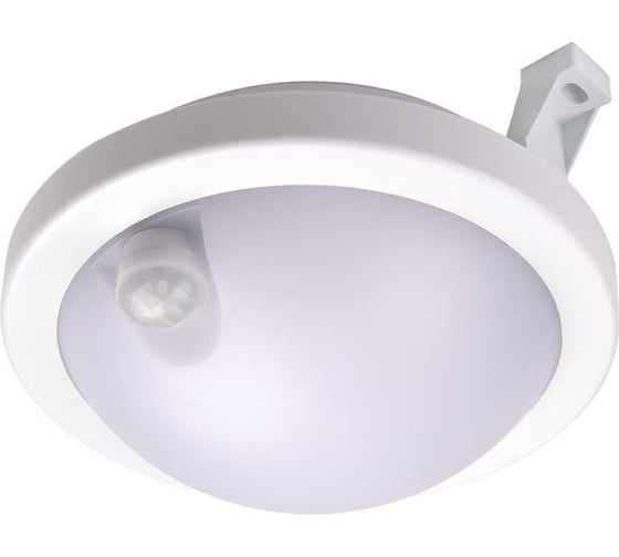 Светодиодный светильник Jazzway настенно-потолочный "Банник" PBH-PC3-RSI SENSOR 12Вт 4000К белый IP65 ЖКХ пылевлагозащитный с инфракрасным датчиком 5009424 1