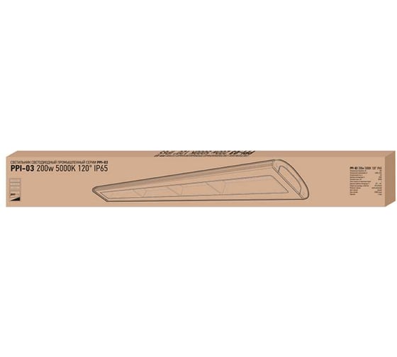 Светодиодный светильник Jazzway настенно-потолочный промышленый PPI-03 200Вт 5000К IP65 230В/50Гц 120град. для высоких пролетов 5024090 1