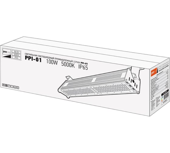 Светодиодный светильник Jazzway PPI-01 100Вт 5000К IP65 230В 50Гц E new slim ДСП для высоких пролетов 5005495A 1