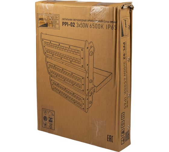 Светодиодный светильник Jazzway настенно-потолочный промышленый PPI-02 3х50Вт 6500К IP65 230В/50Гц для высоких пролетов (3 года гарантии) 5016248