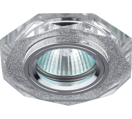 Декоративный светильник ЭРА DK5 SH SL стекло, многогранник MR16, 12V/220V, 50W, C0043731 1