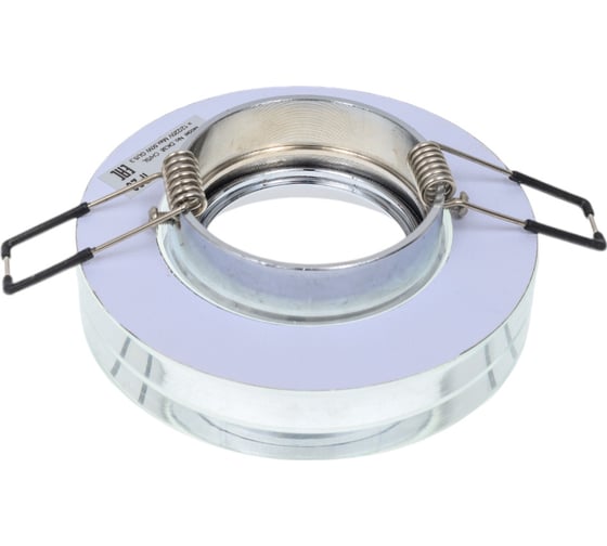 Декоративный светильник ЭРА DK38 CH/SL круглый, толстое стекло MR16, 12V/220V, 50W Б0002184