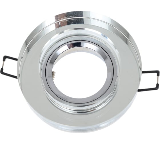 Декоративный светильник ЭРА DK38 CH/SL круглый, толстое стекло MR16, 12V/220V, 50W Б0002184