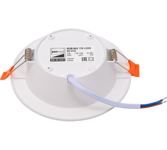 Светодиодный светильник Jazzway встраиваемый PLED DL5 12Вт 6500K белый плоский рассеиватель IP40 5026445A