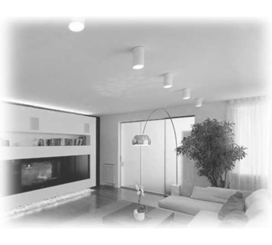 Светодиодный светильник Jazzway PDL-R 25Вт 4000К IP20 белый 100град. ДПО накладной 5005716