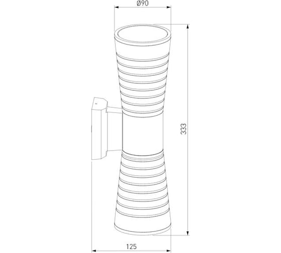 Садово-парковый светильник Elektrostandard 1502 TECHNO LED TUBE DOBLE белый a044303