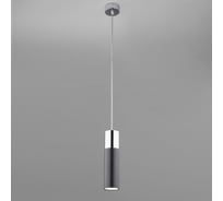 Подвесной светильник Eurosvet 50135/1 LED хром/черный 00000084443