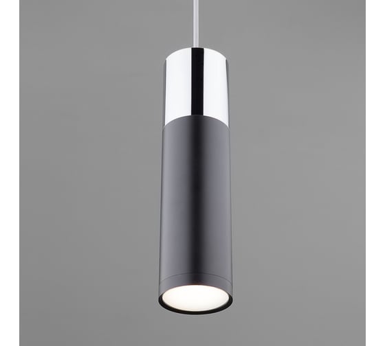Подвесной светильник Eurosvet 50135/1 LED хром/черный 00000084443