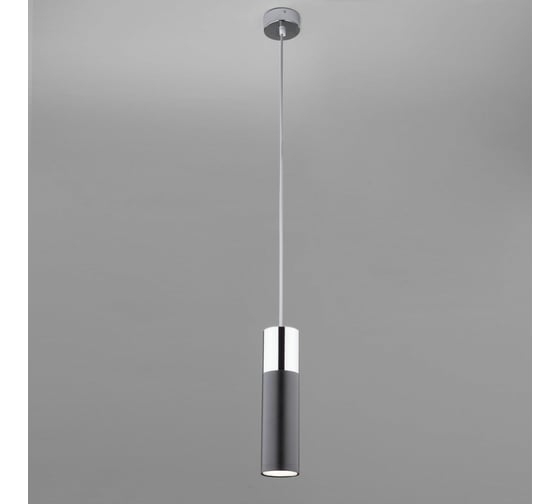 Подвесной светильник Eurosvet 50135/1 LED хром/черный 00000084443