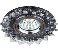 Декоративный светильник ЭРА DK44 BK/WH/CH острые кристаллы, MR16, 12V/220V, 50W C0043840