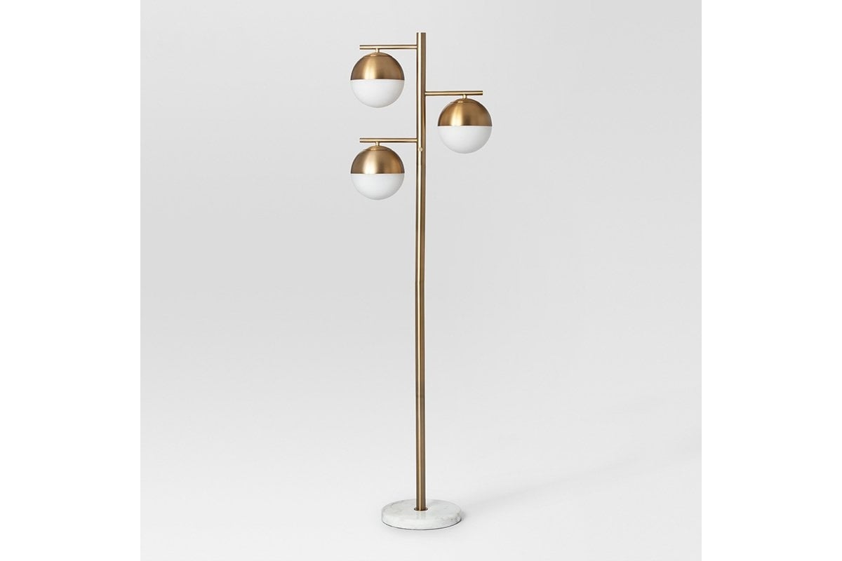 Transparent floor store lamp