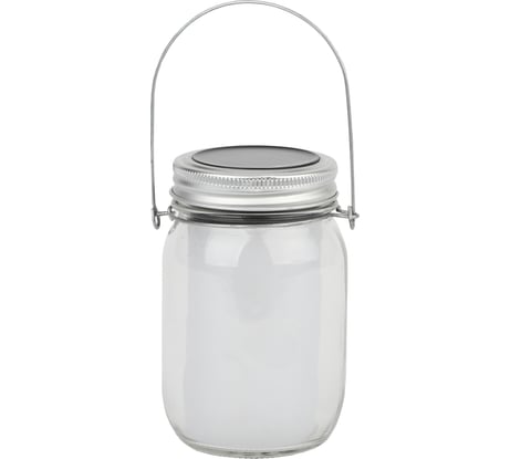 Садовый светильник на солнечной батарее ЭРА SL-GL14-JAR-3 стекло, металл, 13.5 см, прозрачный Б0032580