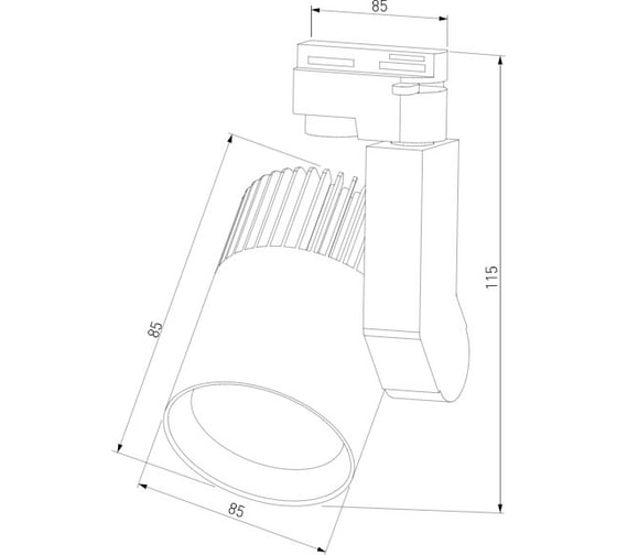 Трековый потолочный светодиодный светильник Elektrostandard LTB36 Accord Черный 20W 4200K a043917