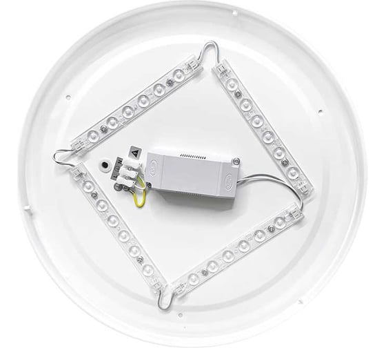 Светодиодный светильник Jazzway декоративный PPB Wave 36Вт 4000К IP20 d380х65 настенно-потолочный бытовой 5024687