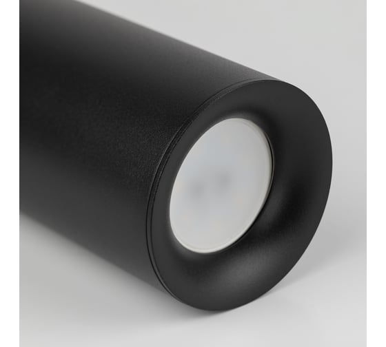 Подвесной светильник ЭРА PL1 GU10, BK 300, D80*300 мм, черный Б0041506