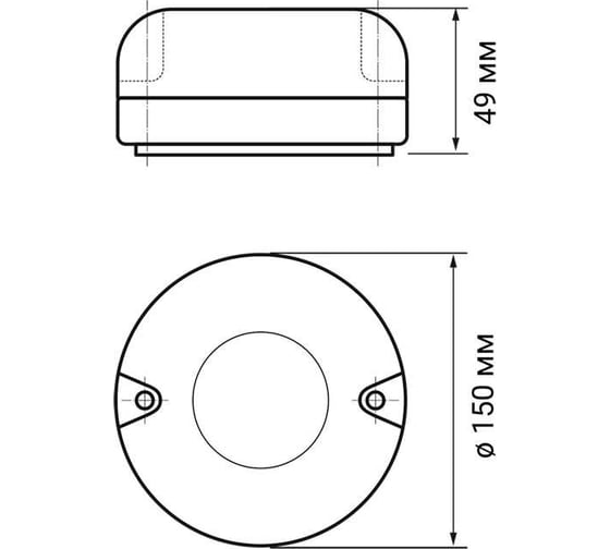 Светодиодный светильник Jazzway настенно-потолочный "Банник" PBH-PC4-RSM SENSOR 10Вт 4000К IP65 ЖКХ пылевлагозащитный с микроволновым датчиком 5009363