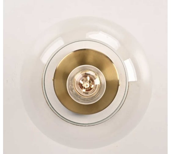 Потолочный светильник IMPERIUMLOFT RH Utilitaire Globe Shade Flushmount Brass 123675-22