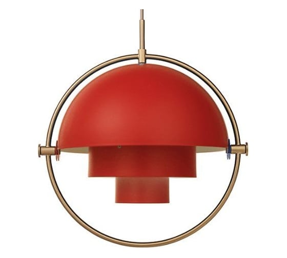 Люстра IMPERIUMLOFT Louis Weisdorff Gubi Multi-lite Pendant Red 123431-22 1