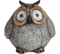 Садовый светильник ЭРА ERAFYS0108 Сова, серая, на солнечной батарее, полистоун Б0044840
