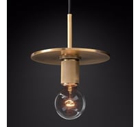 Подвесной светильник IMPERIUMLOFT RH Utilitaire Disk Shade Pendant Brass 123643-22