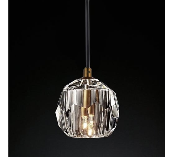 Подвесной светильник IMPERIUMLOFT RH Boule De Cristal Single Rod Pendant Brass 84594-22