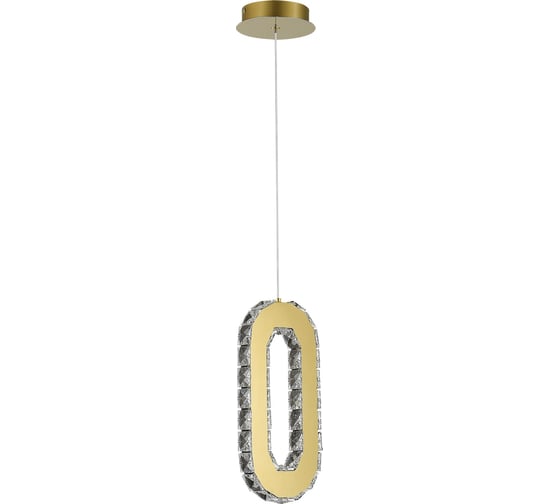 Подвесной светильник ST luce золотистый, прозрачный led 1x9w 3000k, SL6506.203.01
