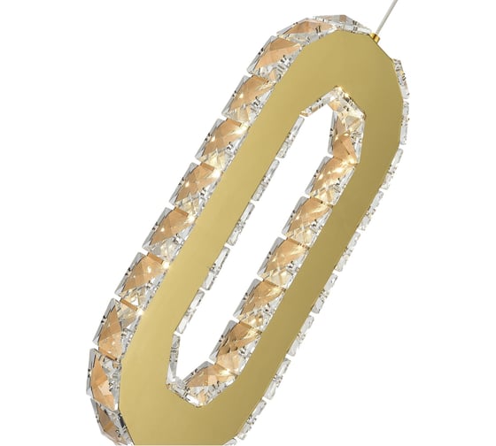Подвесной светильник ST luce золотистый, прозрачный led 1x9w 3000k, SL6506.203.01