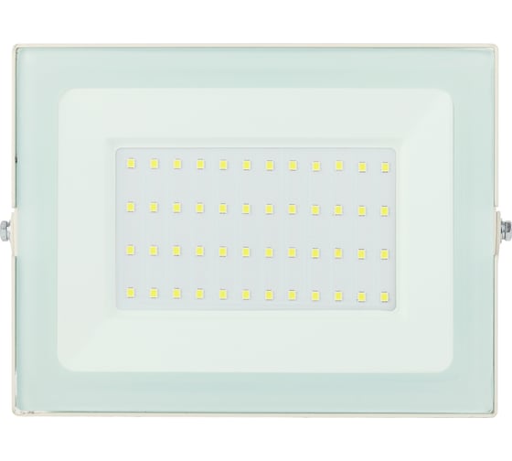 Светодиодный прожектор ЭРА LPR031065K050 183x131x36 50Вт 4000Лм 6500К, белый корпус Б0043572