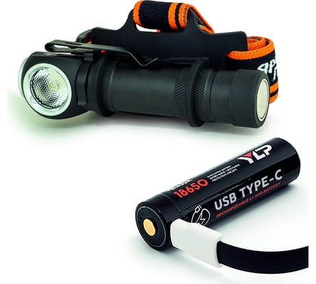 Фонарь ЯРКИЙ ЛУЧ LH-700 ENOT PRO ACCU налобный/ручной OSRAM P9 700лм, акк YLP 18650 3400mah с встр. ЗУ 4606400106838