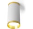 Потолочный светильник FERON ml190 barrel gatsby mr16 gu10 35w 230v, белый + античное золото, 48852 6