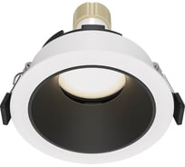 Встраиваемый светильник MAYTONI share 1хgu10x10w алюминий бело-черный DL051-U-1WB
